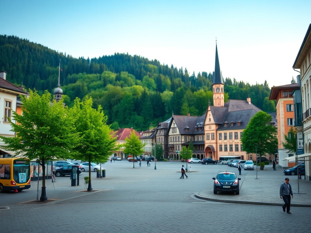 Widok na zaśnieżone Karkonosze w Karpaczu, gdzie pogoda w marcu zmienia się dynamicznie