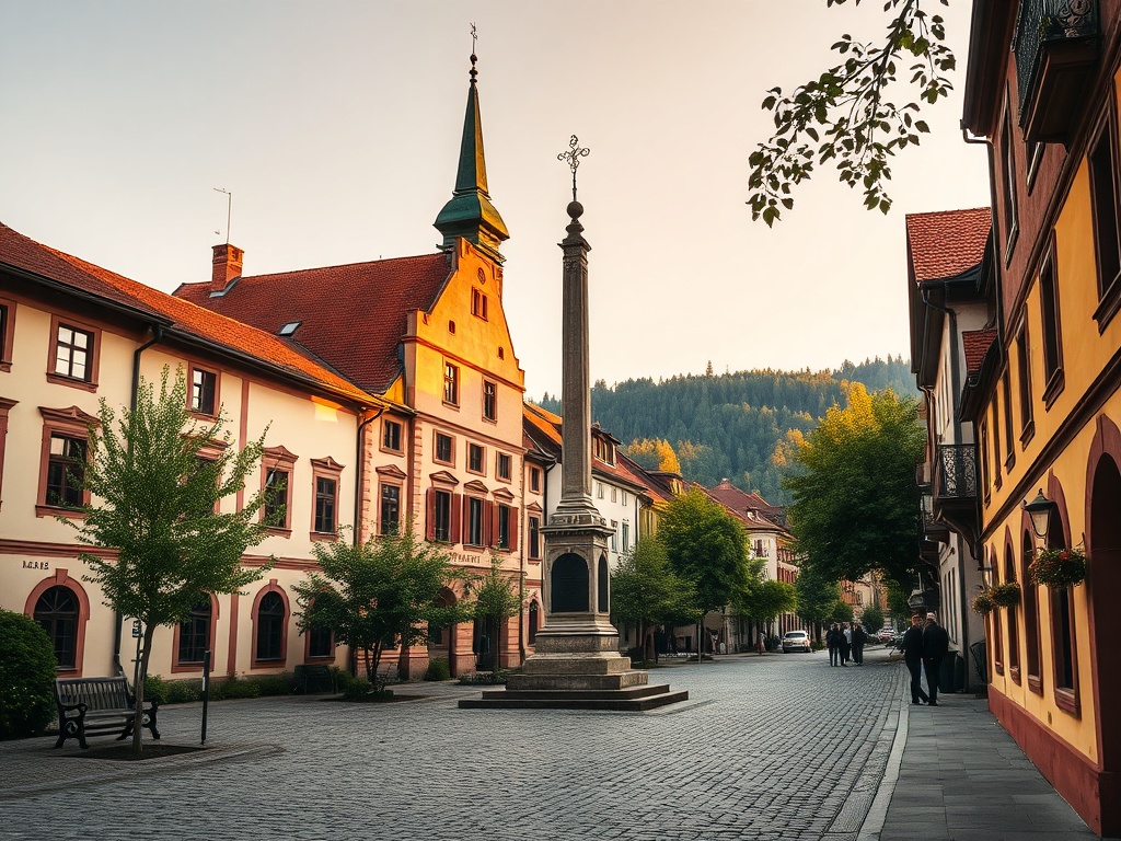 Malowniczy widok na Karpacz z górami w tle, symbolizujący bogactwo historii i ludzi.
